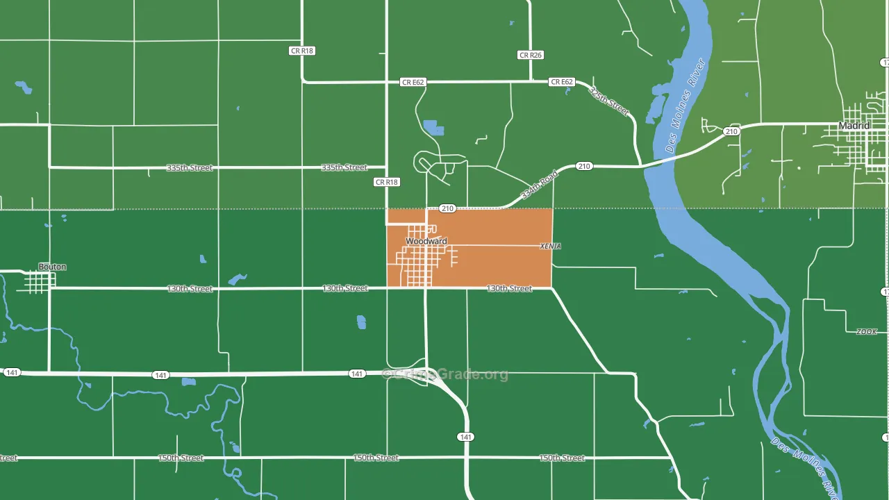 50276, IA Map of Drug-Related Crime Rates