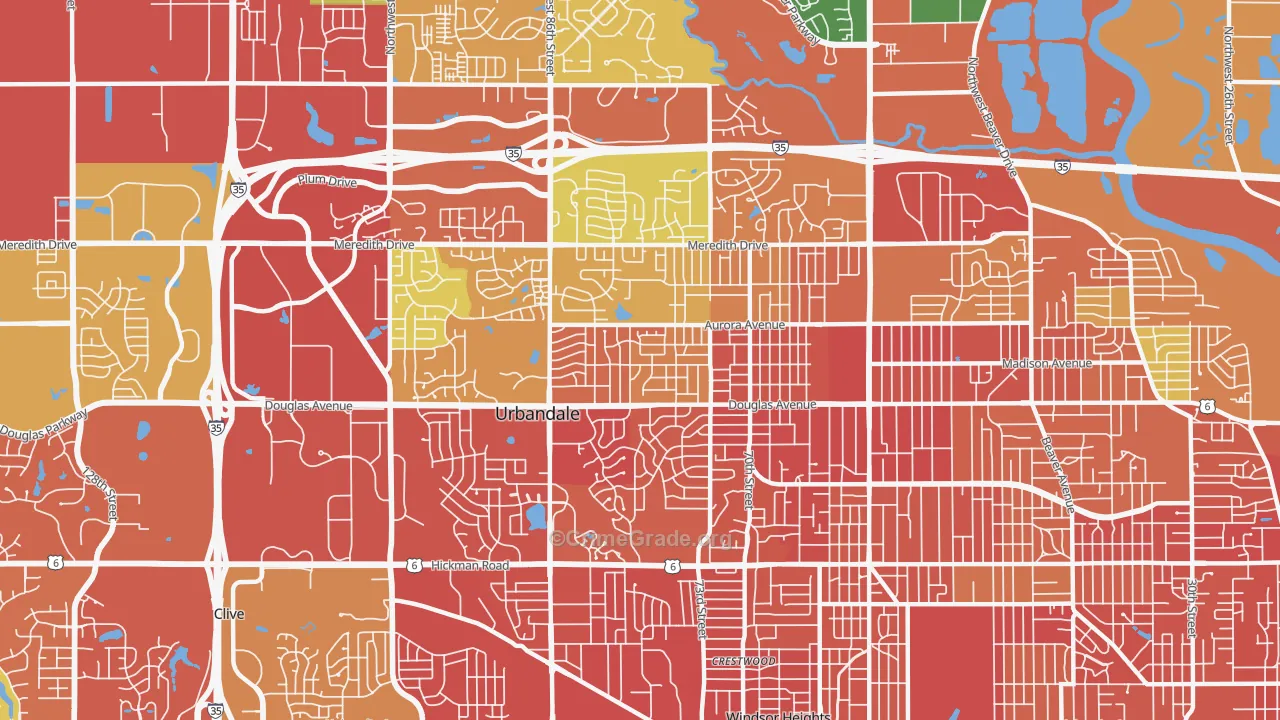 50322, IA Map of Drug-Related Crime Rates