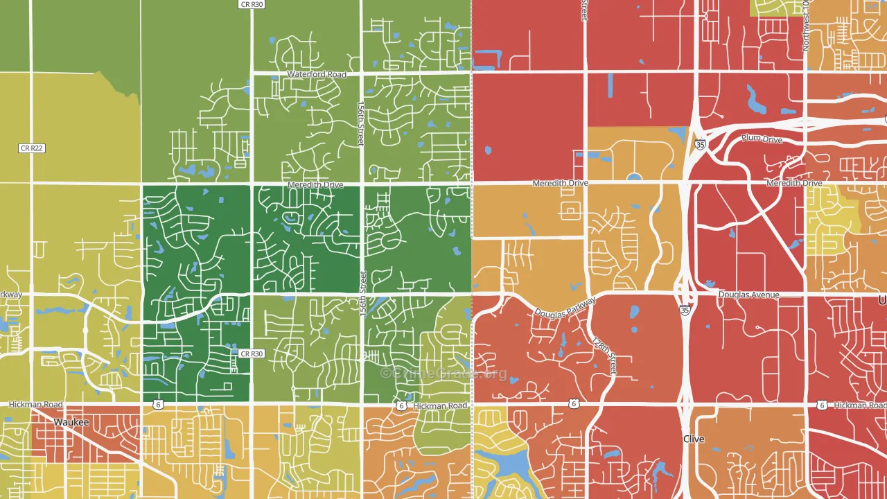 50323, IA Map of Drug-Related Crime Rates