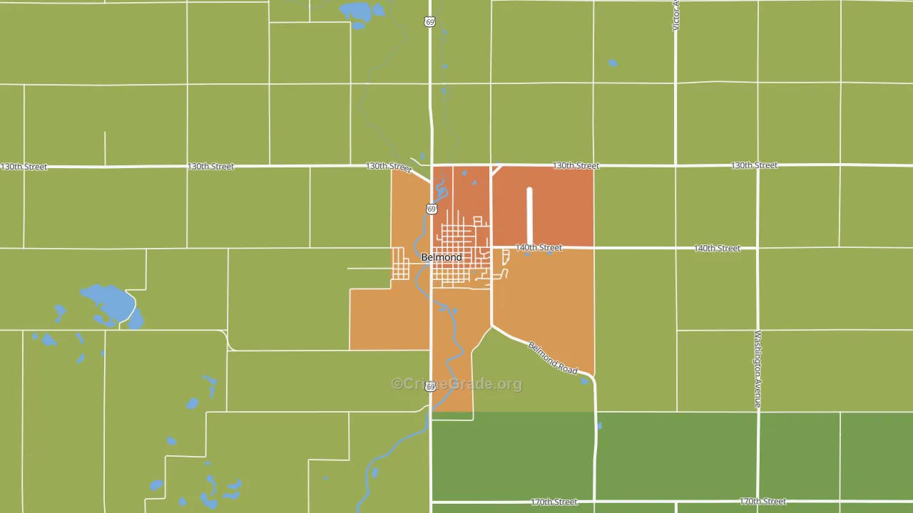 50421, IA Map of Drug-Related Crime Rates