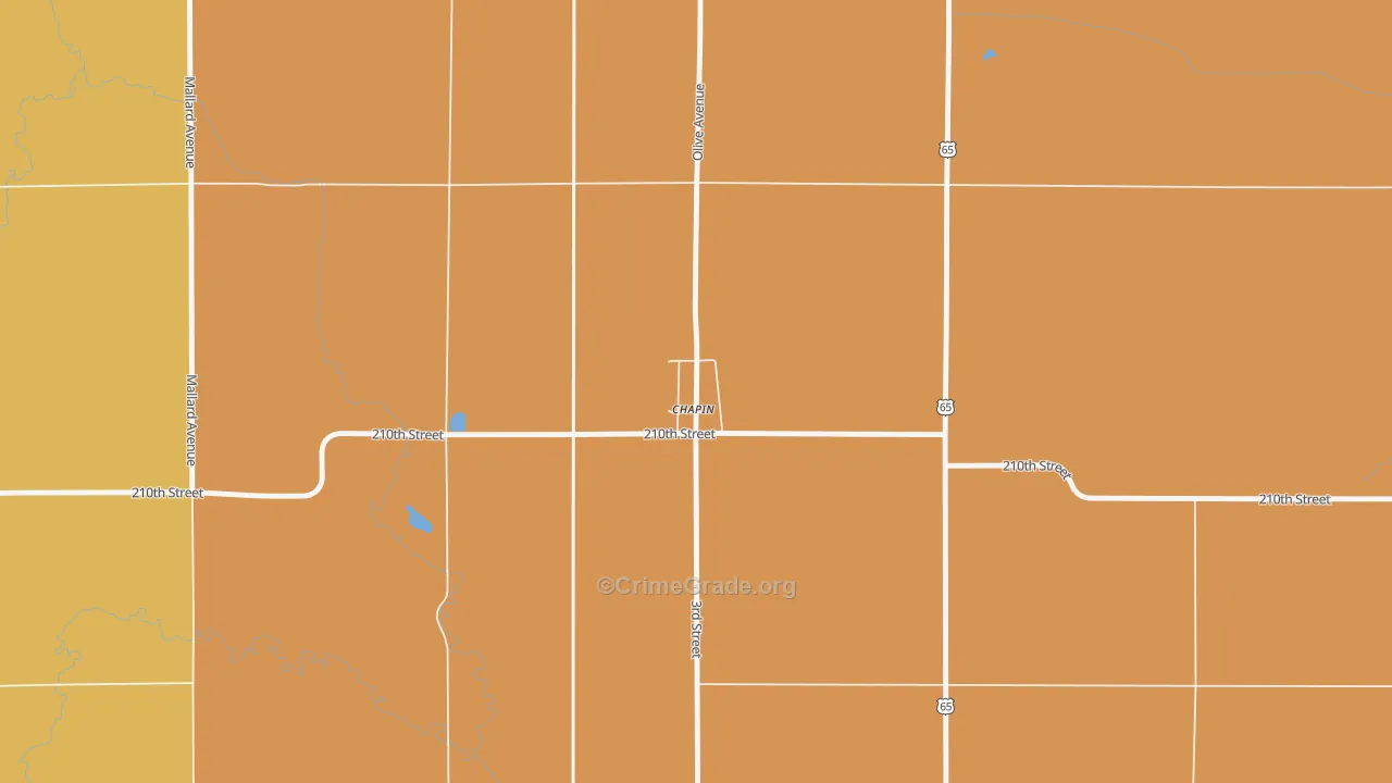 50427, IA Map of Drug-Related Crime Rates