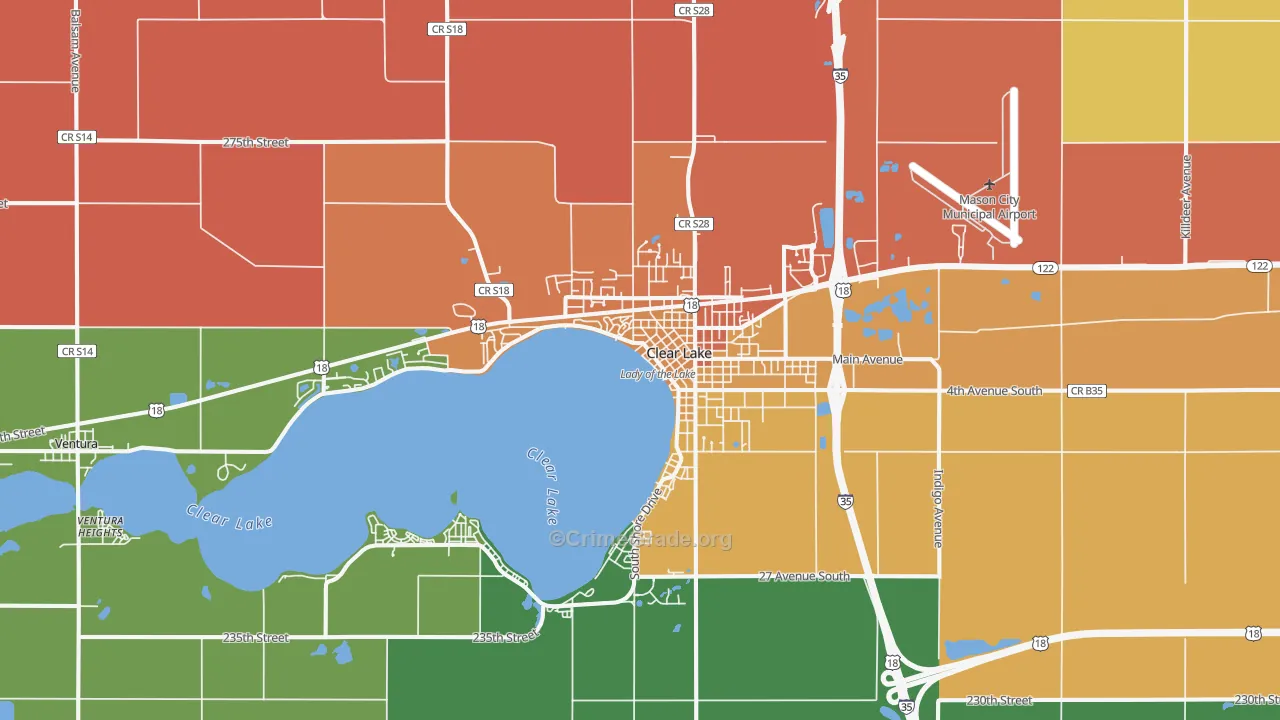 50428, IA Map of Drug-Related Crime Rates