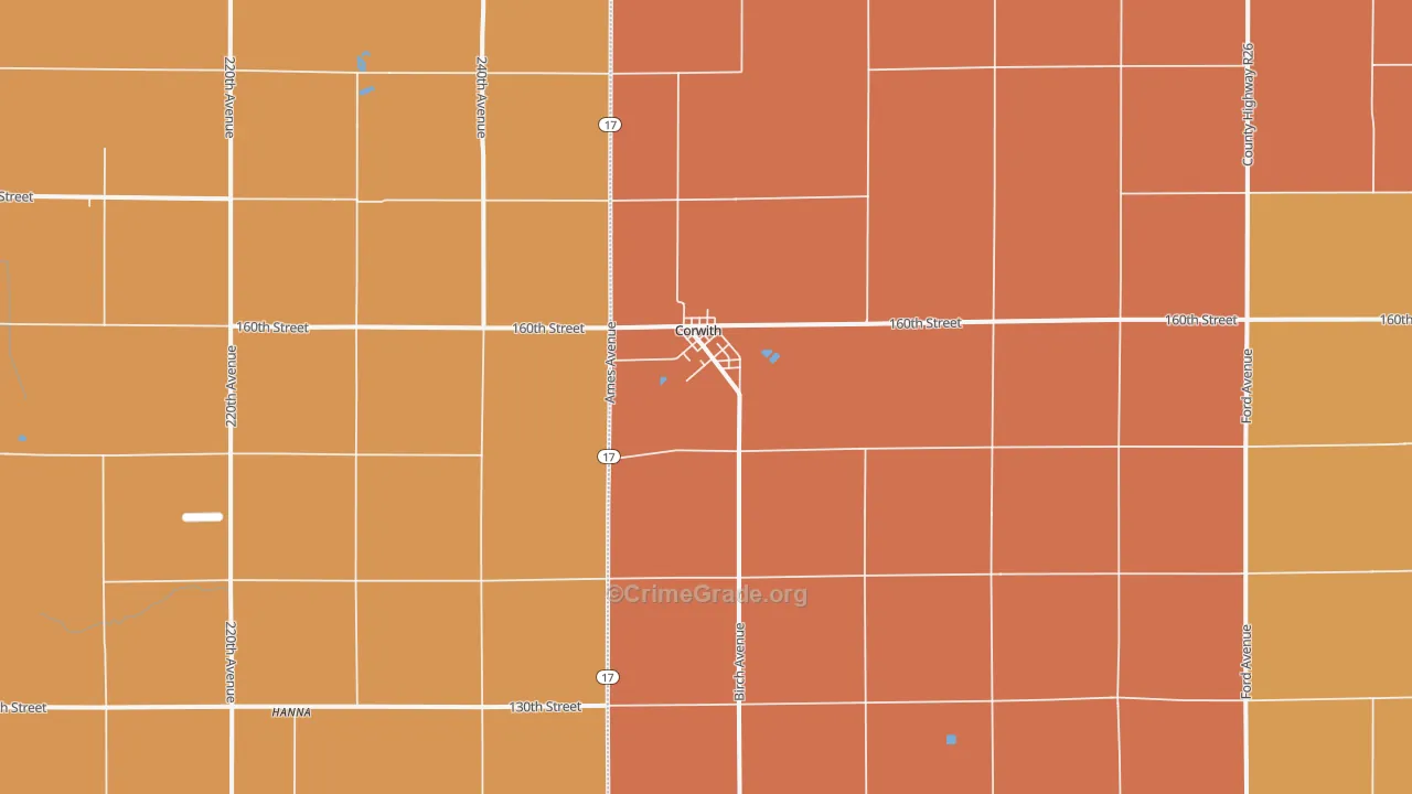 50430, IA Map of Drug-Related Crime Rates
