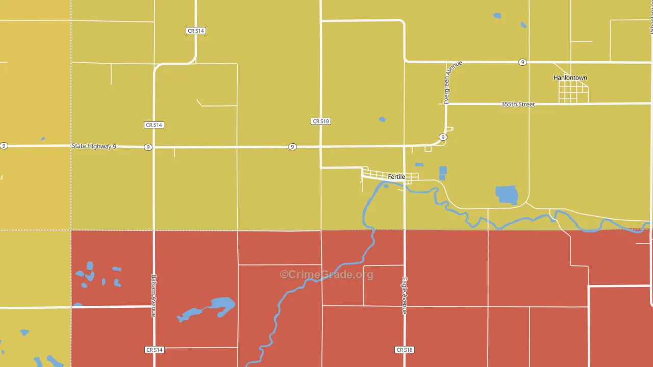 50434, IA Map of Drug-Related Crime Rates