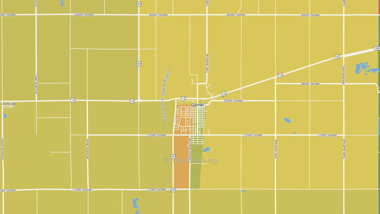 50438, IA Map of Drug-Related Crime Rates