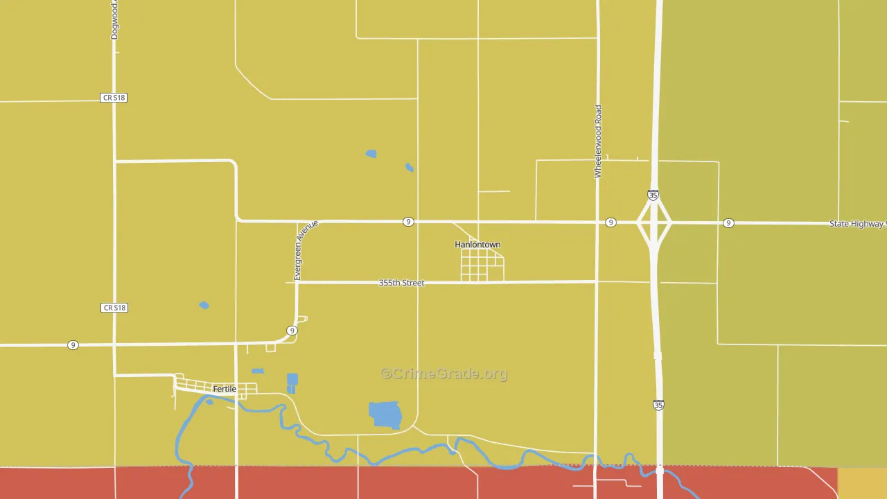 50444, IA Map of Drug-Related Crime Rates