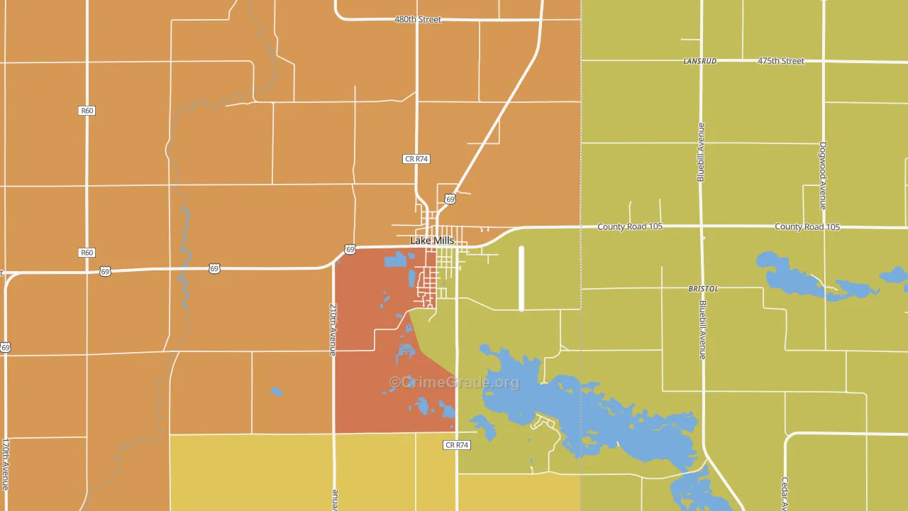 50450, IA Map of Drug-Related Crime Rates