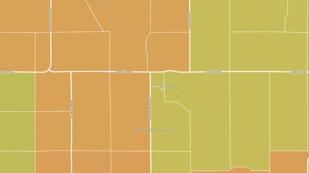 50454, IA Map of Drug-Related Crime Rates