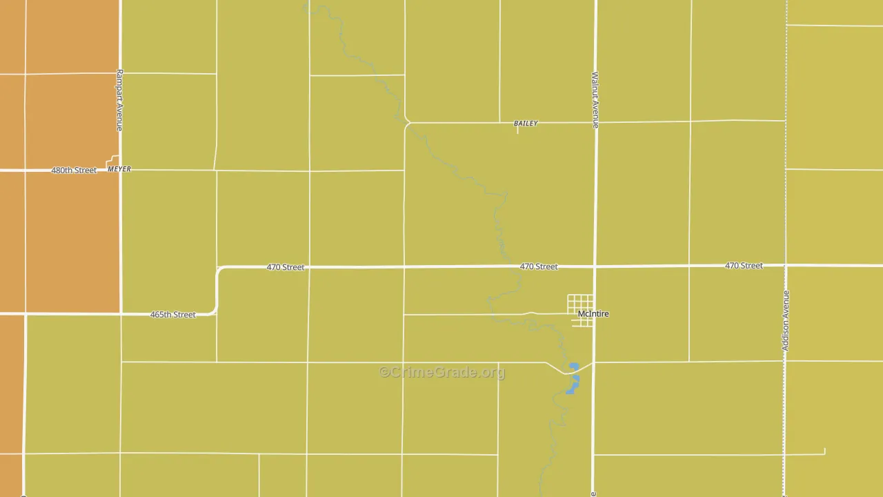 50455, IA Map of Drug-Related Crime Rates