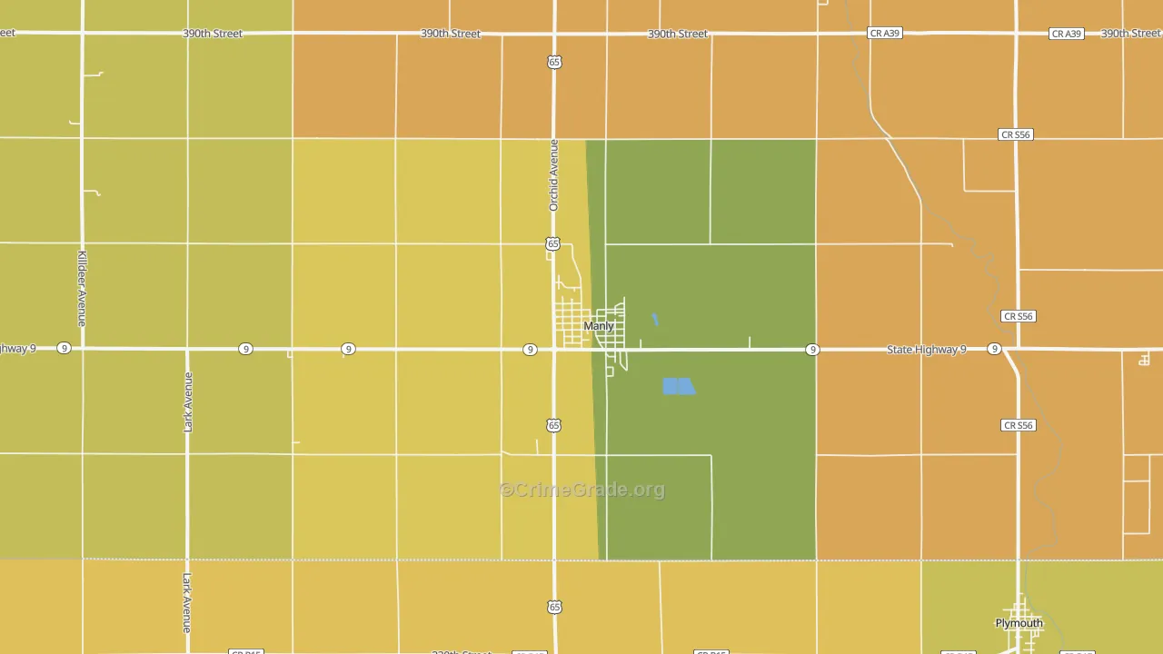 50456, IA Map of Drug-Related Crime Rates