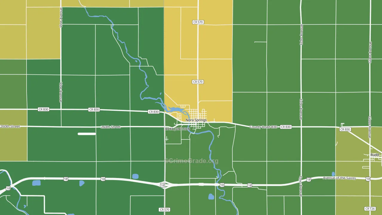 50458, IA Map of Drug-Related Crime Rates