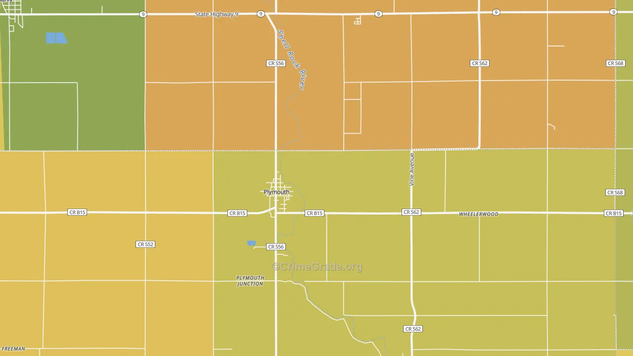 50464, IA Map of Drug-Related Crime Rates