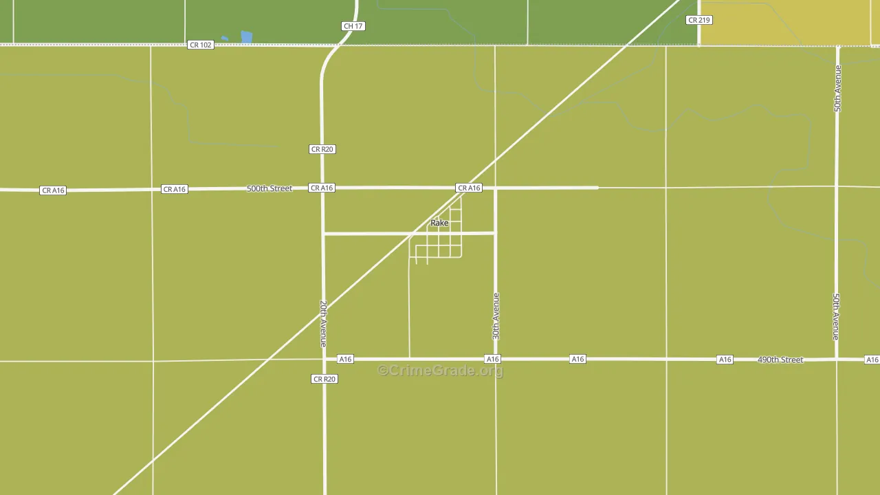 50465, IA Map of Drug-Related Crime Rates