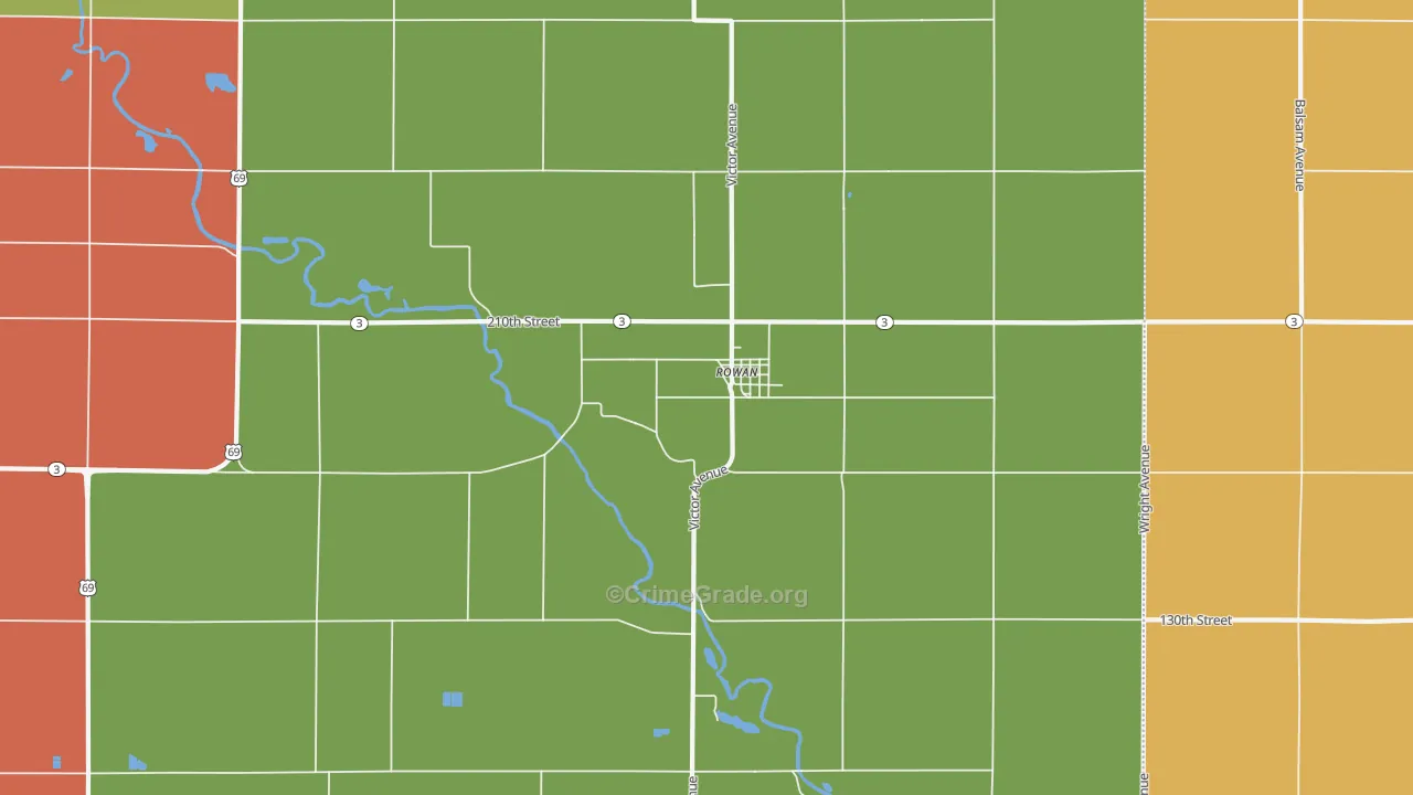 50470, IA Map of Drug-Related Crime Rates