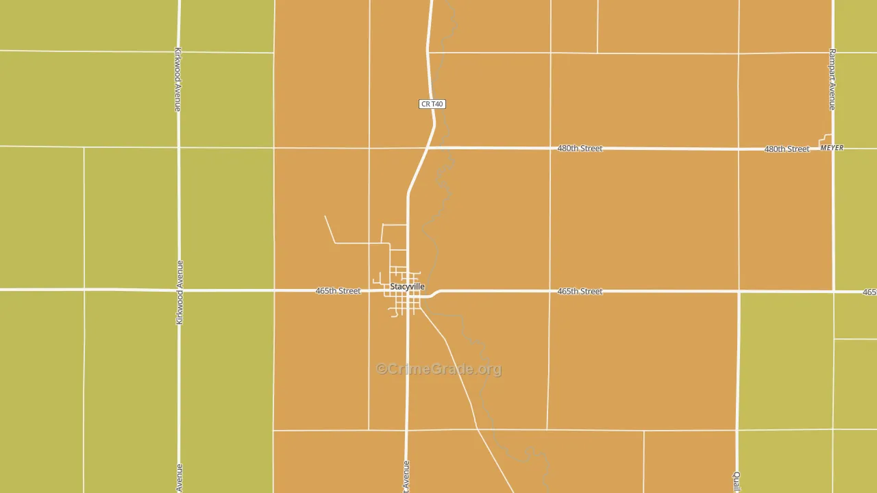 50476, IA Map of Drug-Related Crime Rates