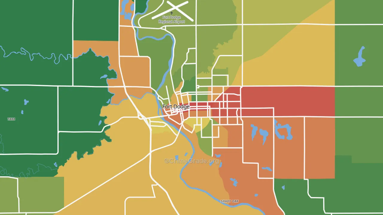 50501, IA Map of Drug-Related Crime Rates