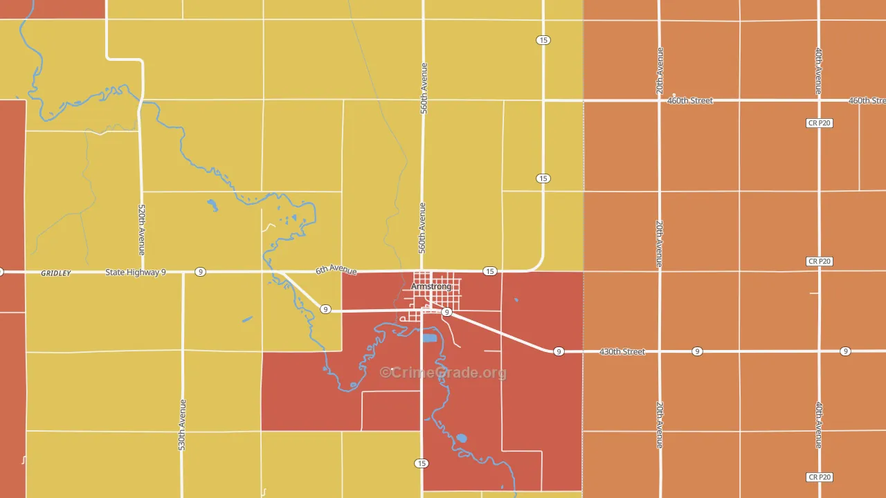 50514, IA Map of Drug-Related Crime Rates