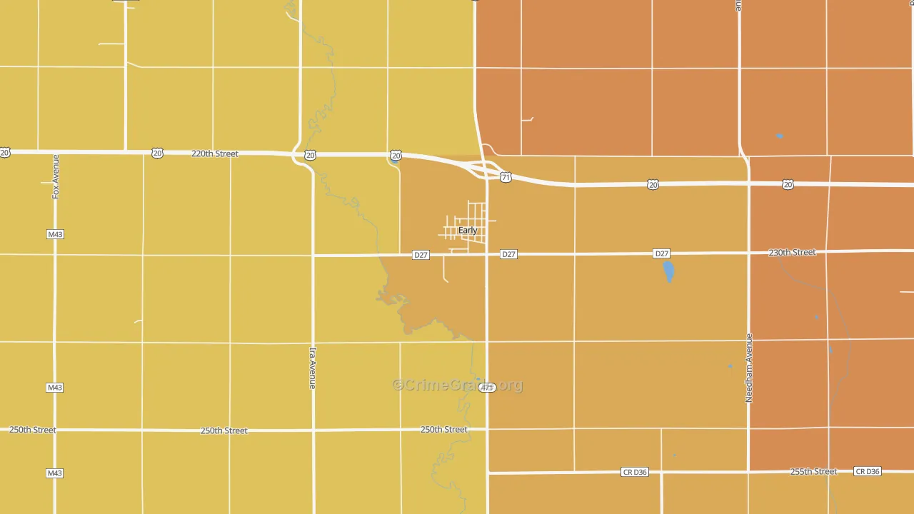50535, IA Map of Drug-Related Crime Rates