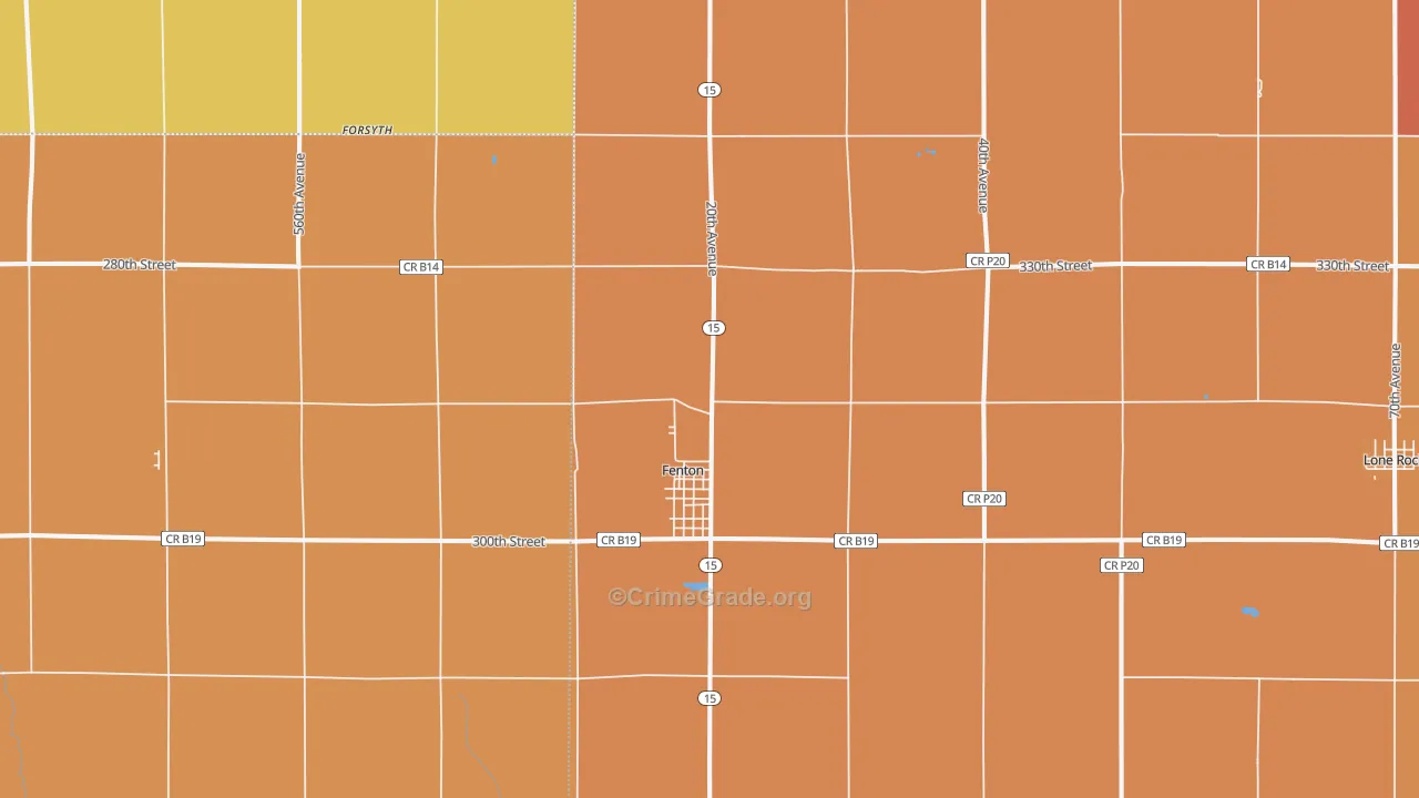 50539, IA Map of Drug-Related Crime Rates
