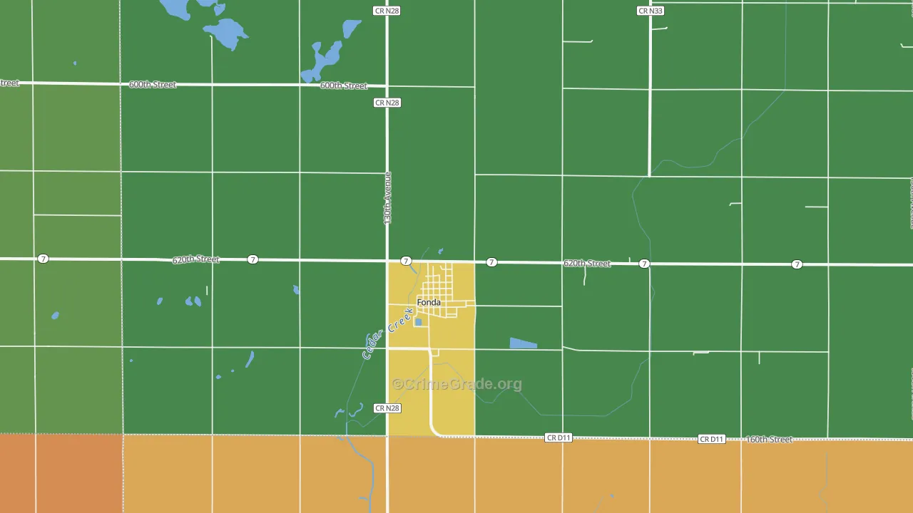 50540, IA Map of Drug-Related Crime Rates