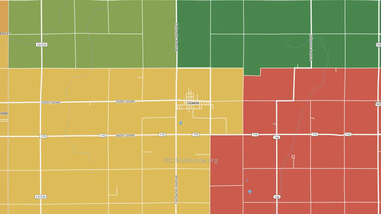 50543, IA Map of Drug-Related Crime Rates