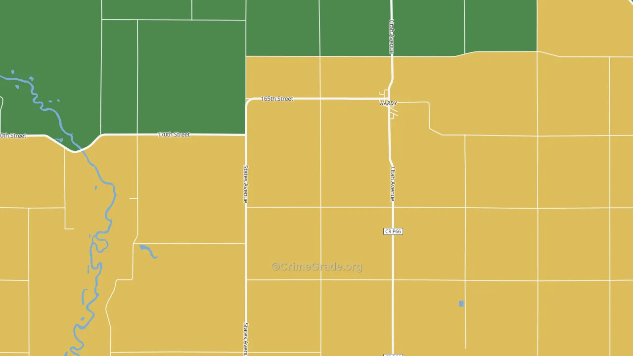 50545, IA Map of Drug-Related Crime Rates