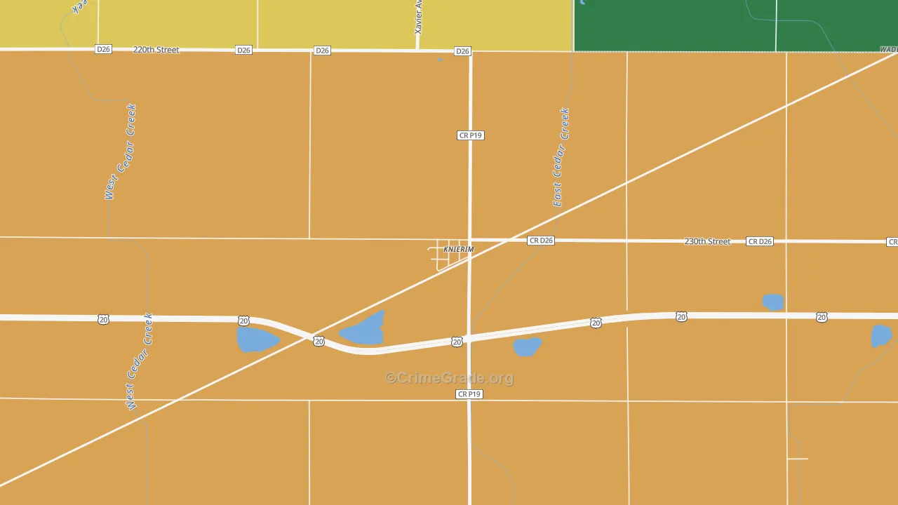 50552, IA Map of Drug-Related Crime Rates