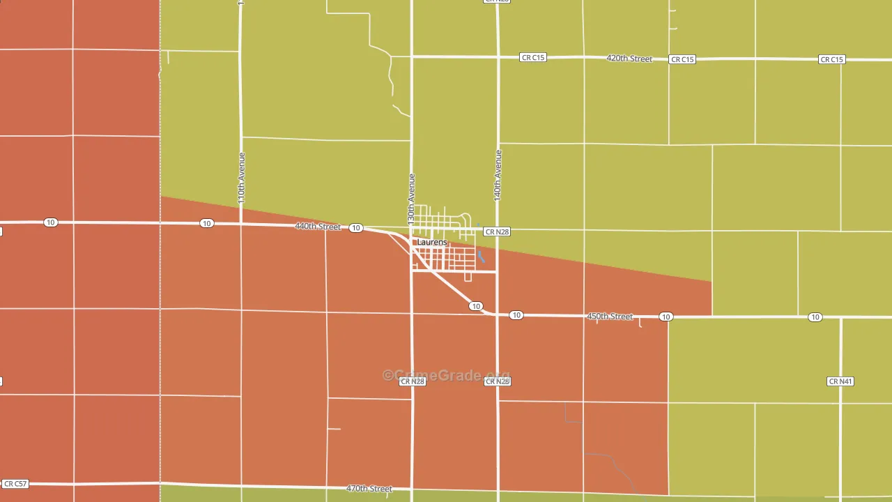 50554, IA Map of Drug-Related Crime Rates