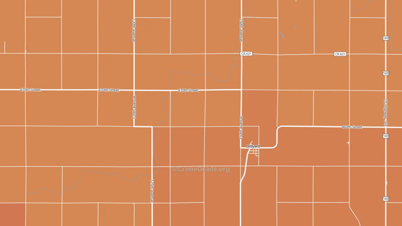 50556, IA Map of Drug-Related Crime Rates