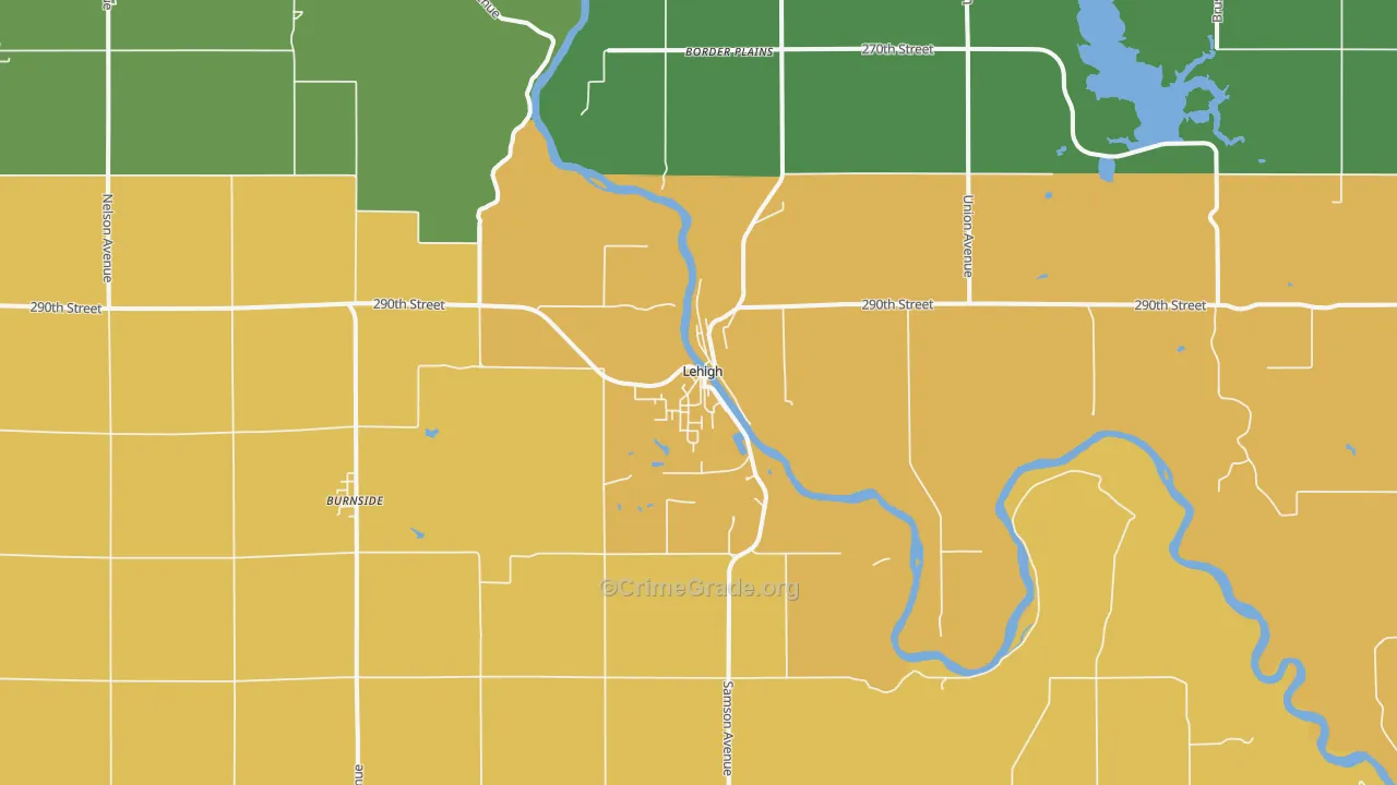 50557, IA Map of Drug-Related Crime Rates