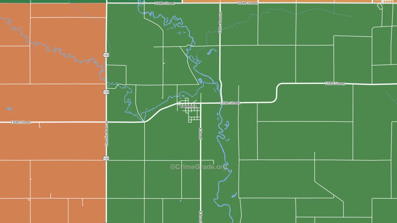 50558, IA Map of Drug-Related Crime Rates