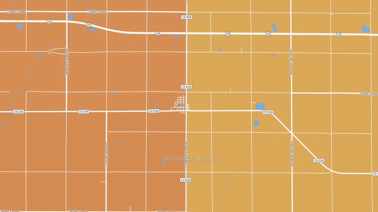 50561, IA Map of Drug-Related Crime Rates