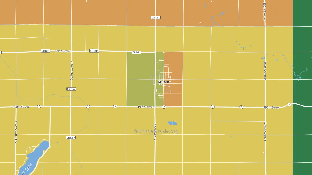 50563, IA Map of Drug-Related Crime Rates