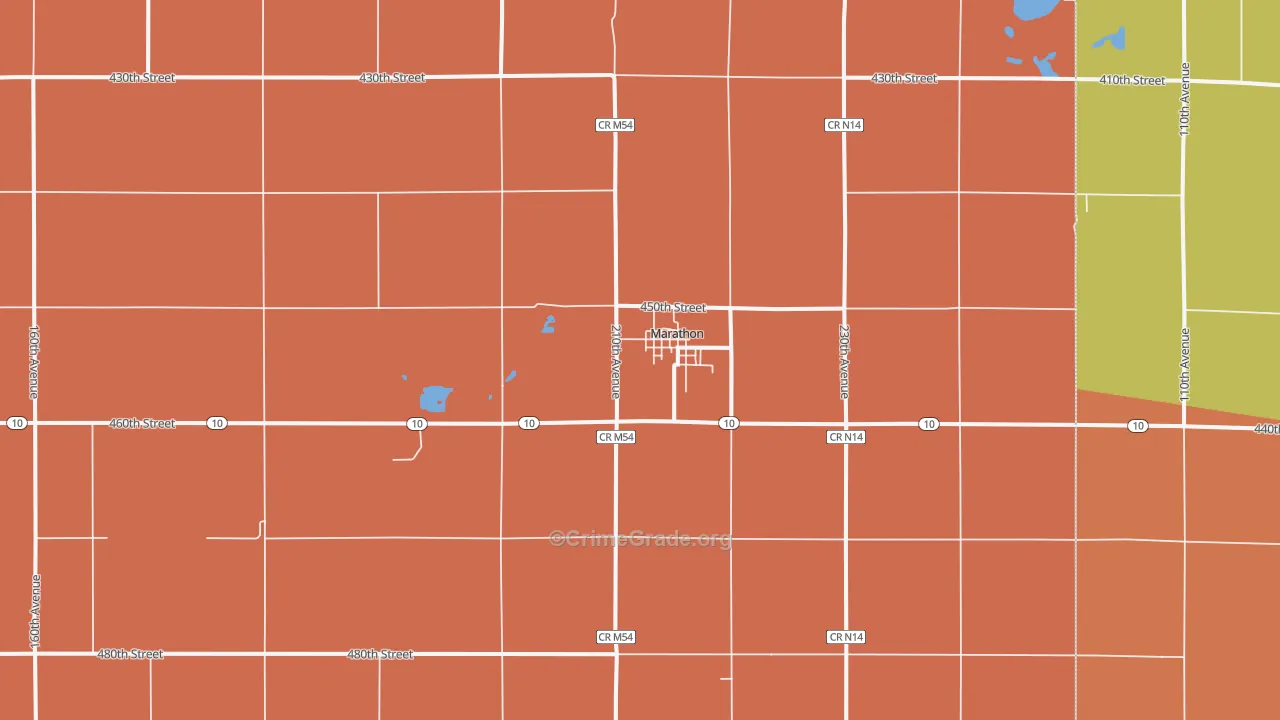 50565, IA Map of Drug-Related Crime Rates