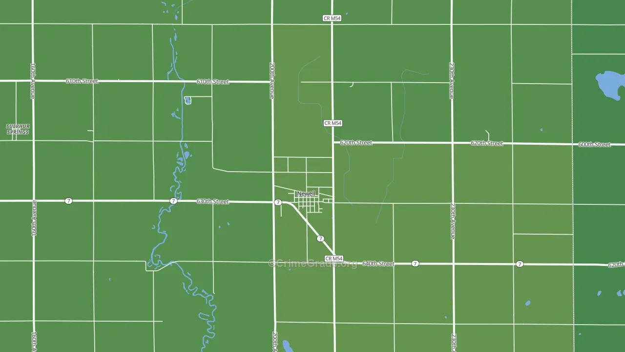 50568, IA Map of Drug-Related Crime Rates