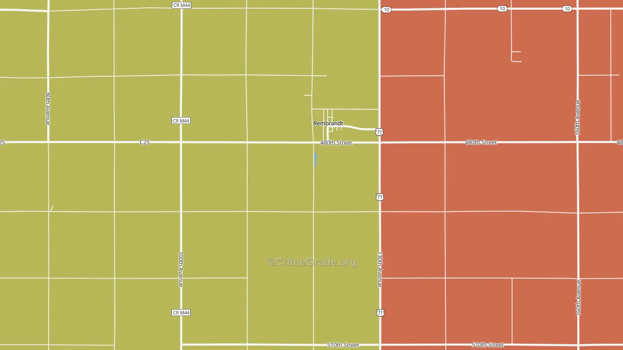 50576, IA Map of Drug-Related Crime Rates