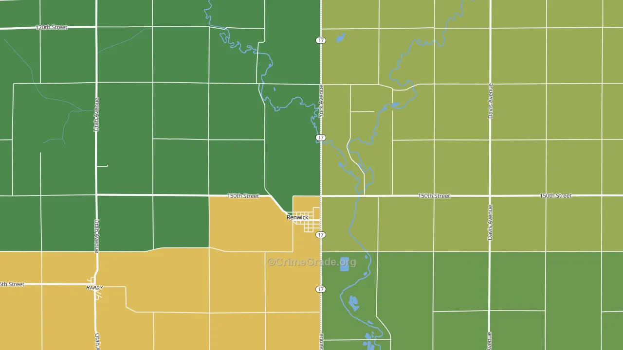 50577, IA Map of Drug-Related Crime Rates