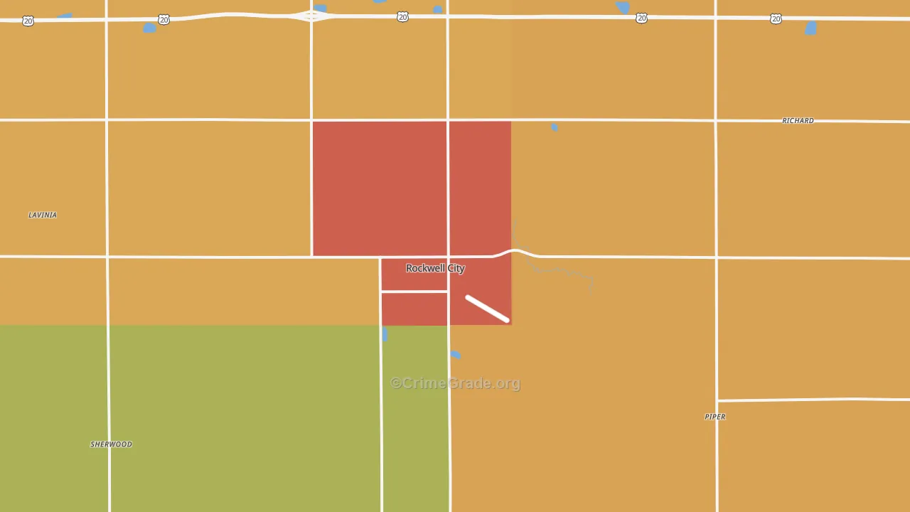 50579, IA Map of Drug-Related Crime Rates
