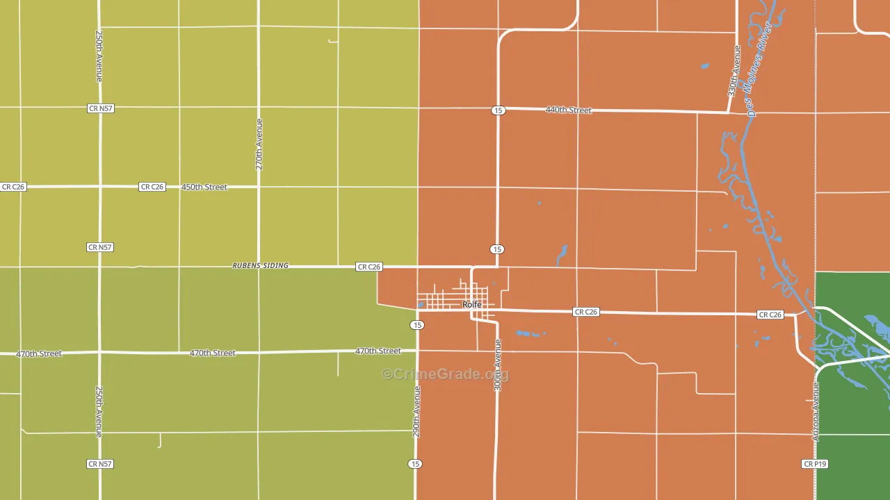 50581, IA Map of Drug-Related Crime Rates