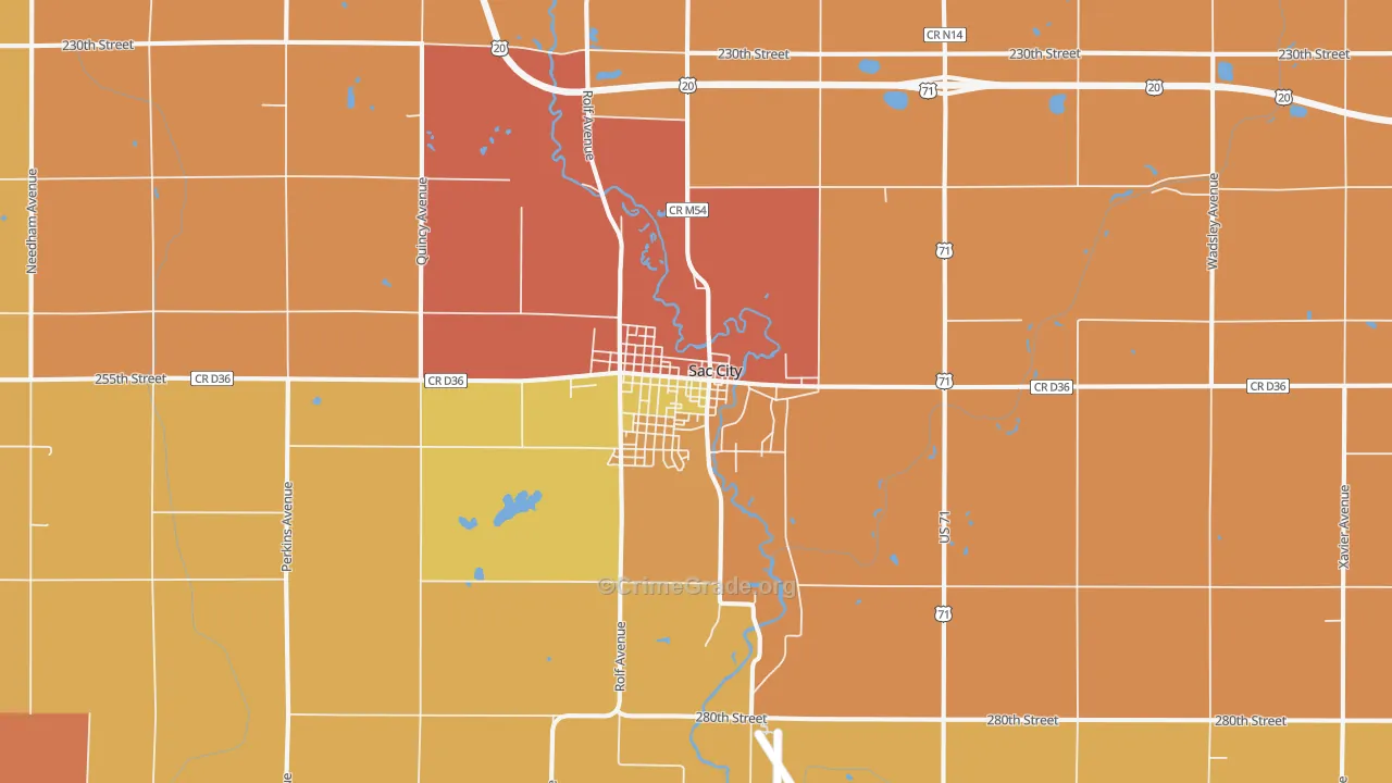 50583, IA Map of Drug-Related Crime Rates