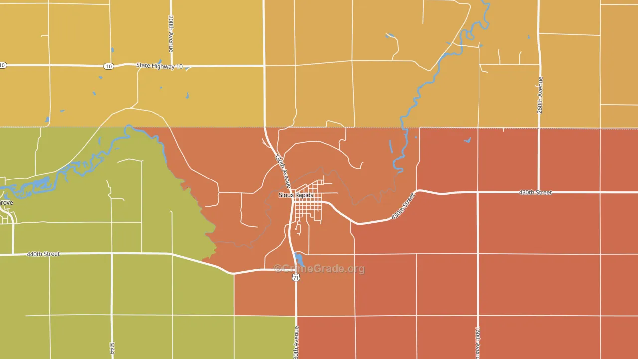 50585, IA Map of Drug-Related Crime Rates