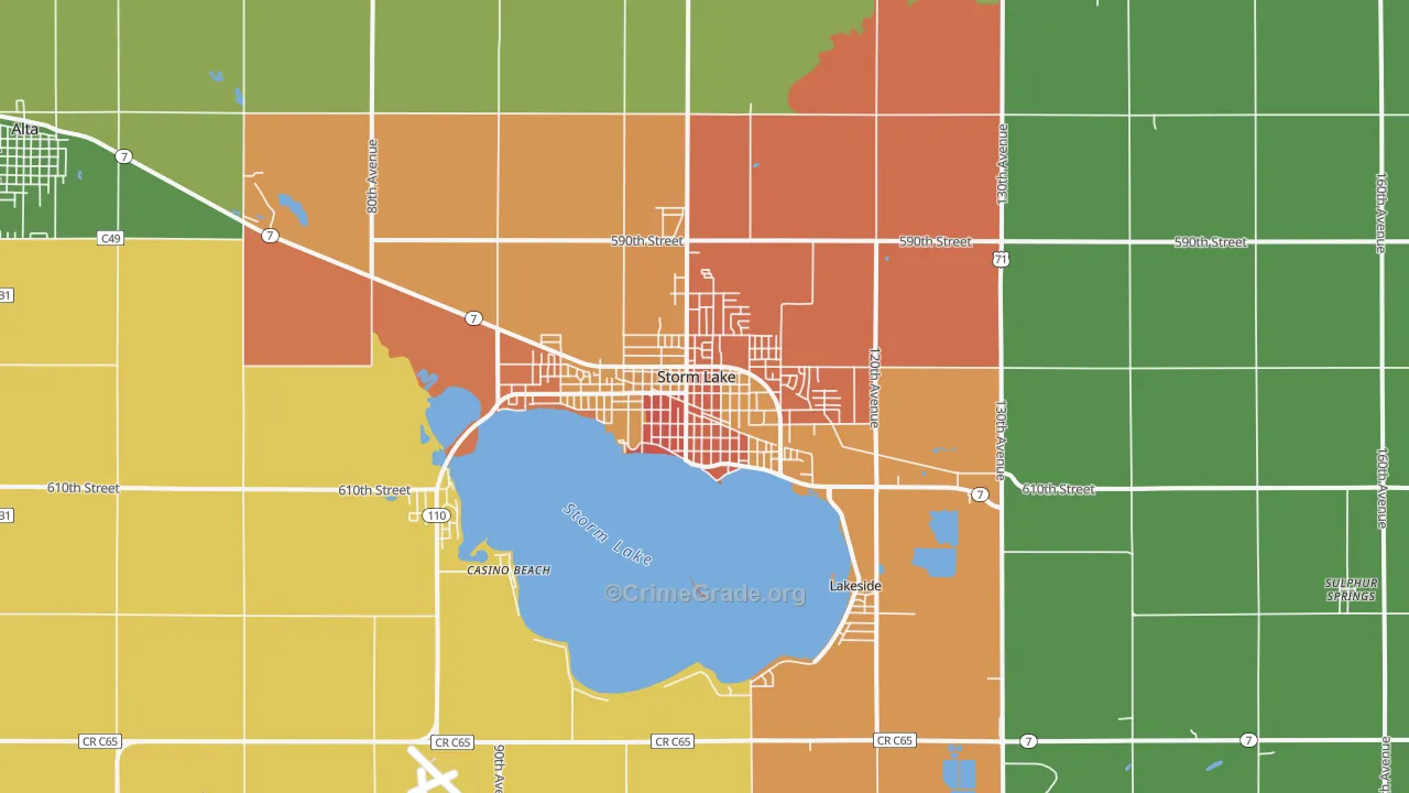 50588, IA Map of Drug-Related Crime Rates