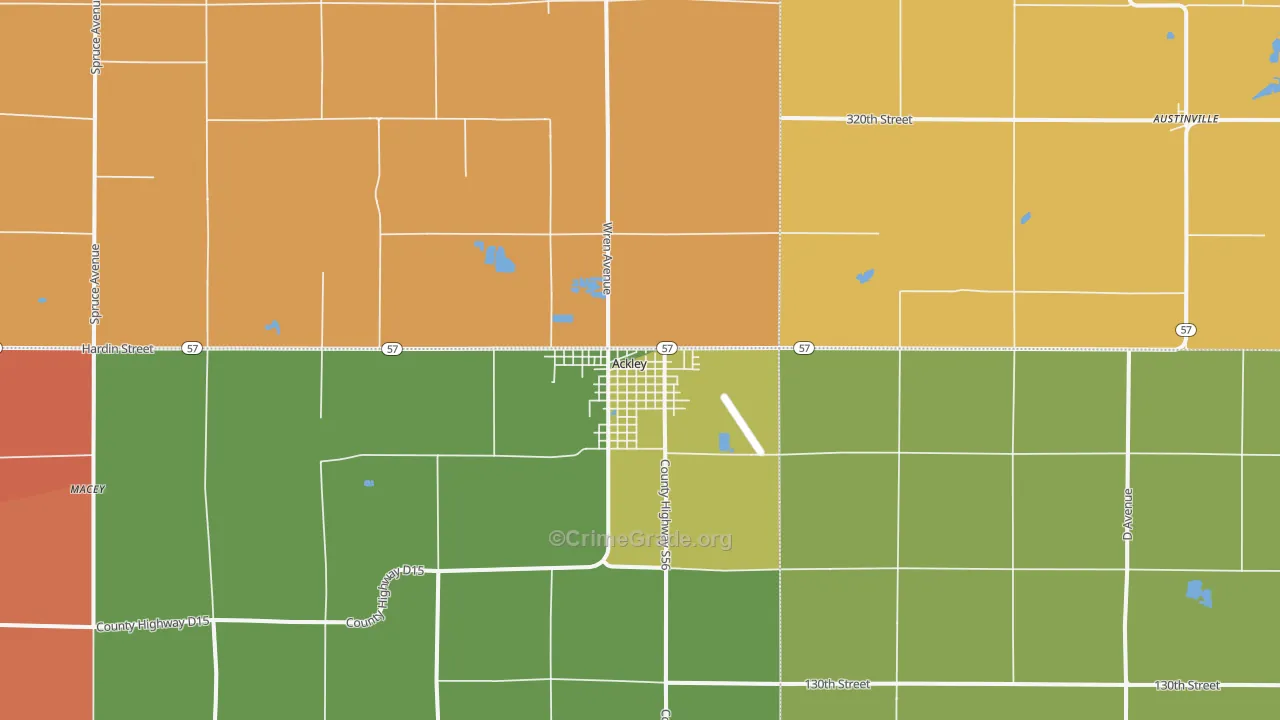 50601, IA Map of Drug-Related Crime Rates