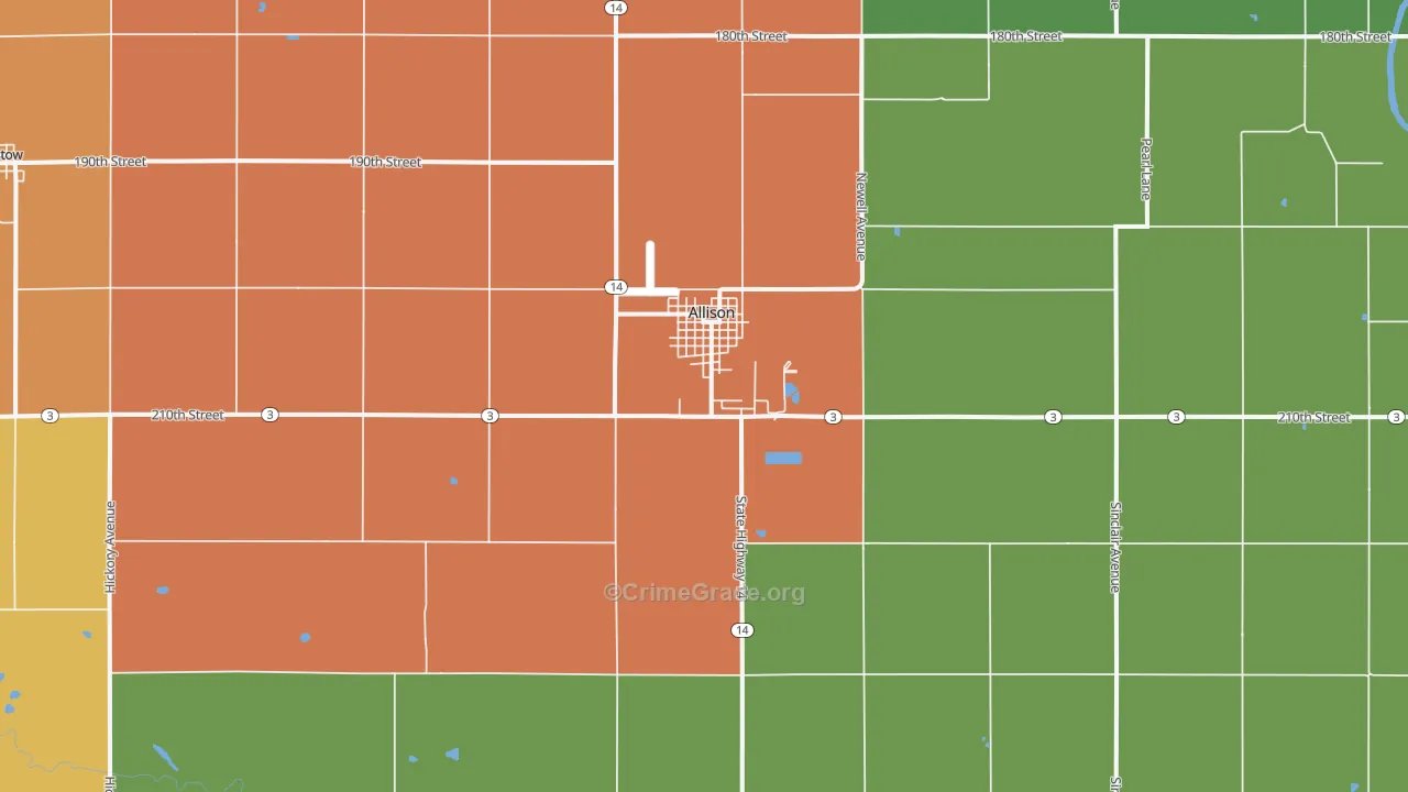 50602, IA Map of Drug-Related Crime Rates