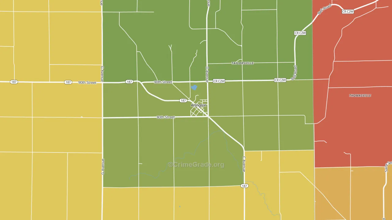 50606, IA Map of Drug-Related Crime Rates