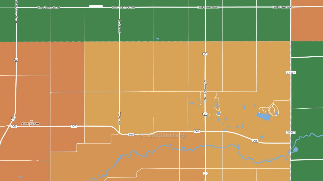 50612, IA Map of Drug-Related Crime Rates
