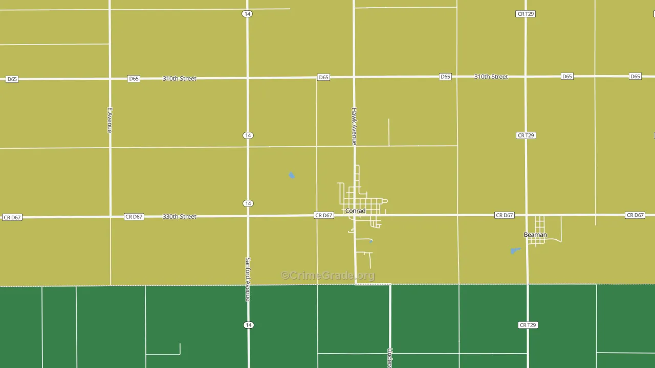50621, IA Map of Drug-Related Crime Rates