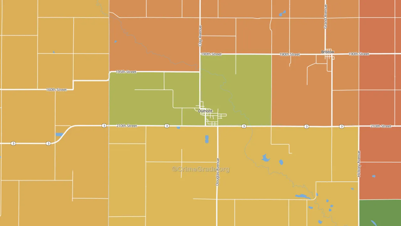50625, IA Map of Drug-Related Crime Rates