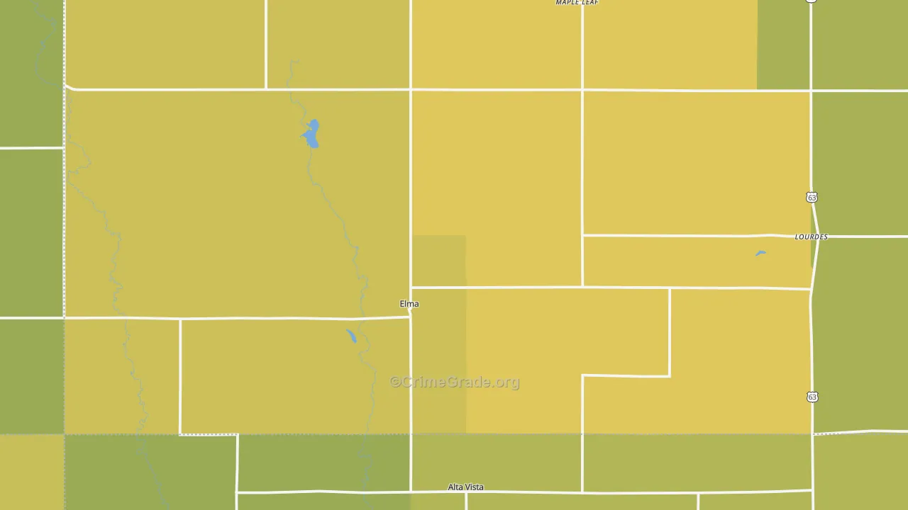 50628, IA Map of Drug-Related Crime Rates