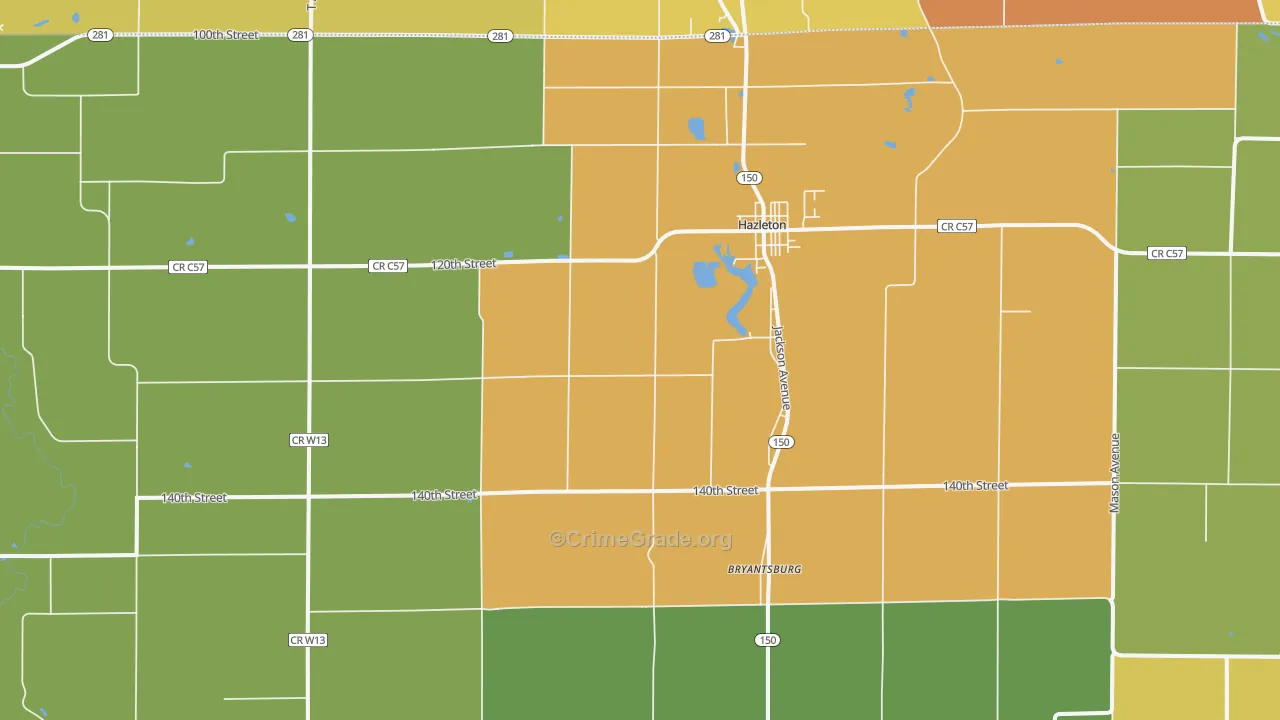 50641, IA Map of Drug-Related Crime Rates